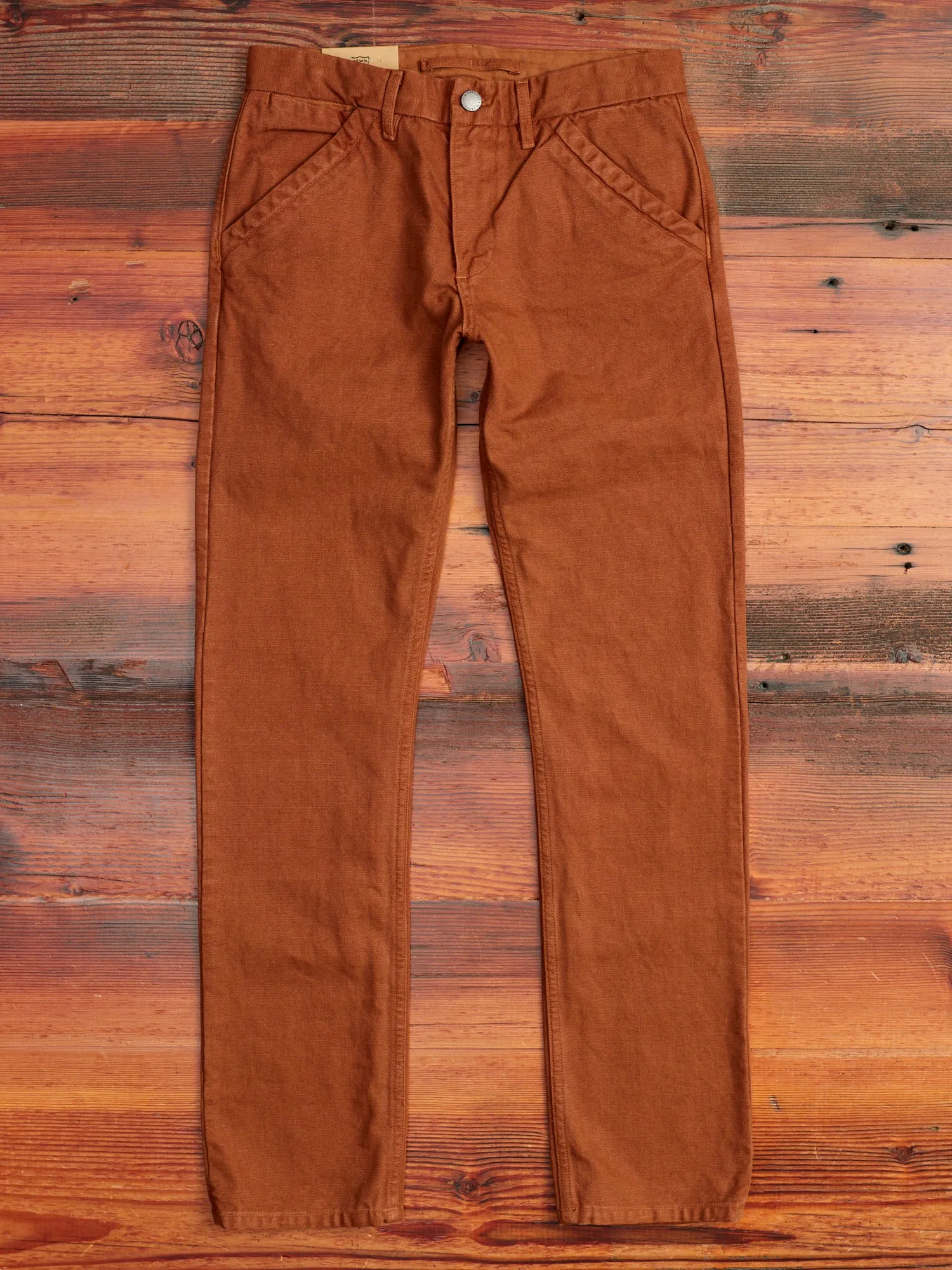 14oz Slub Workers Chino in Rust