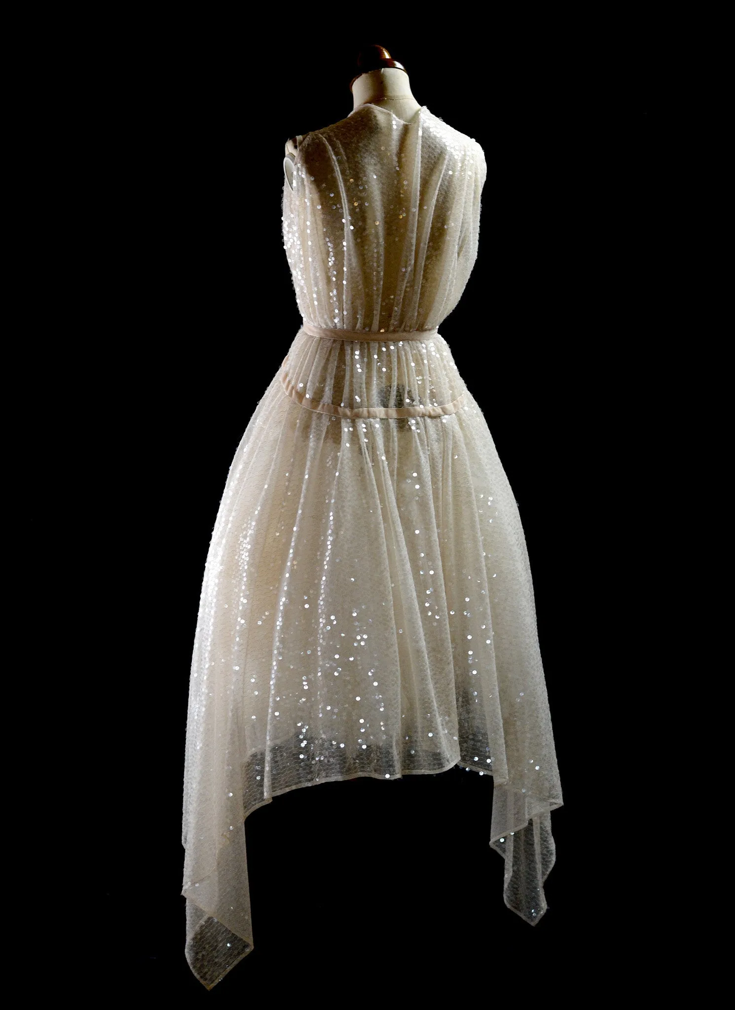 1920 - Champagne Sequin Dress reserved