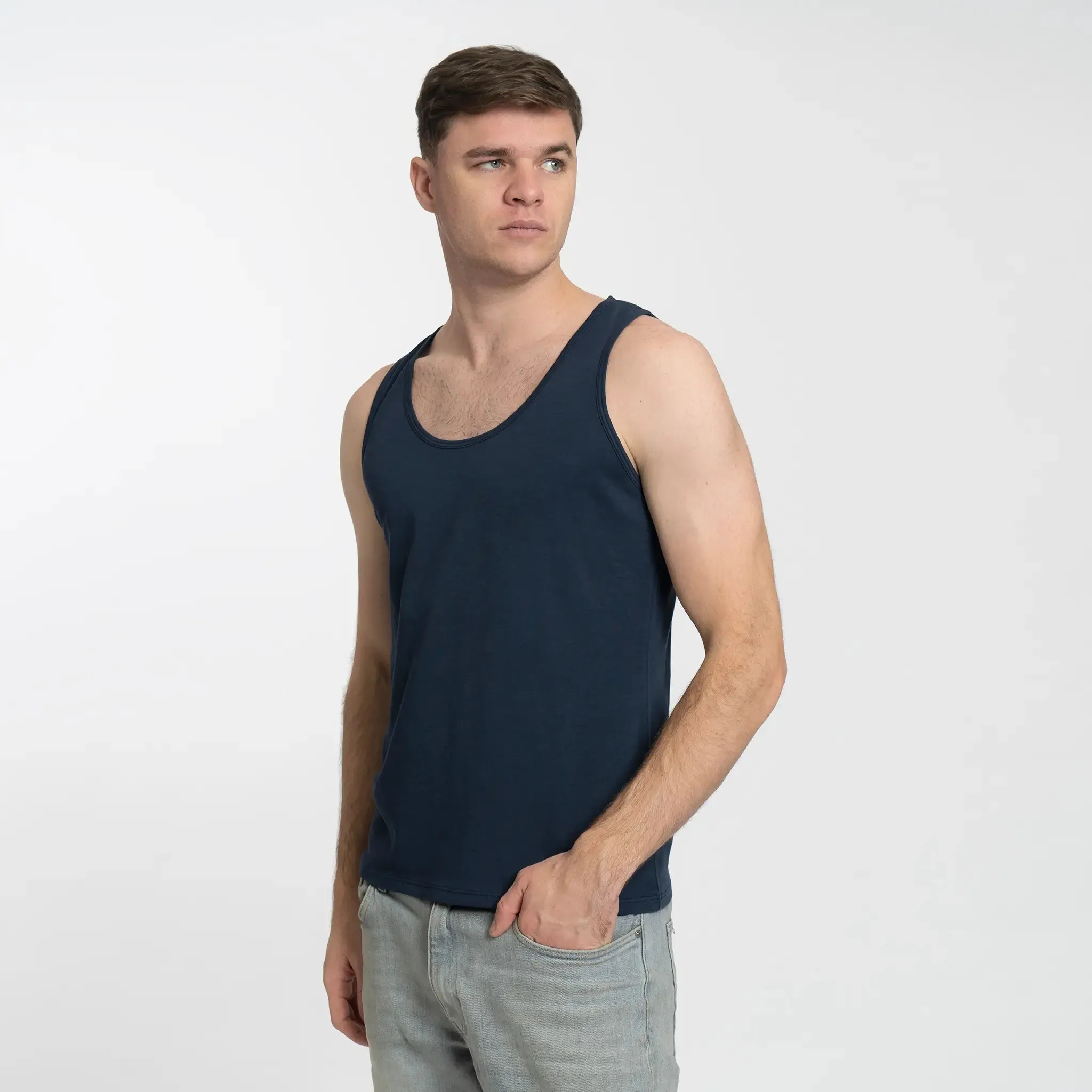 3 Pack - Men's Organic Pima Cotton Tank Tops