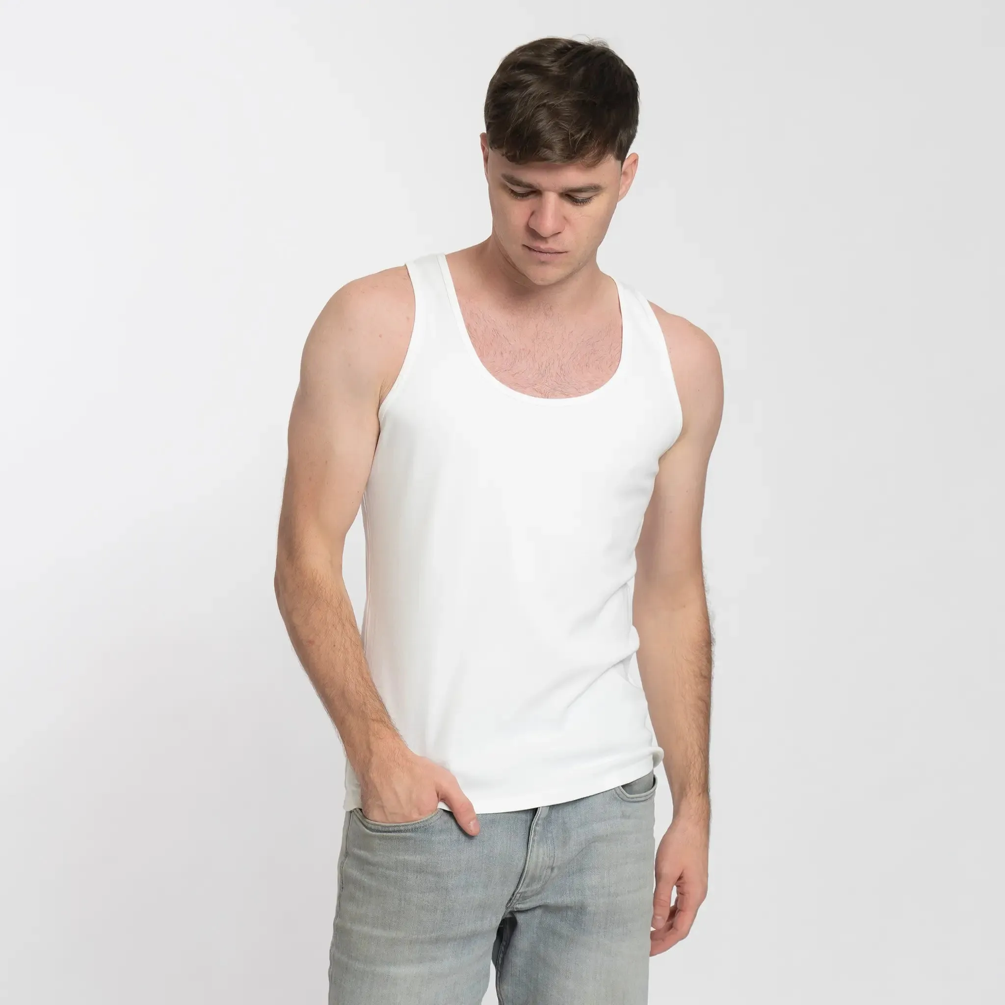 3 Pack - Men's Organic Pima Cotton Tank Tops