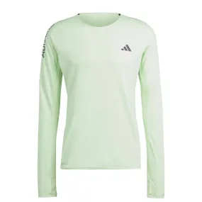 adidas | Men's Adizero Running Long Sleeve Top - Semi Green Spark/Aurora Black