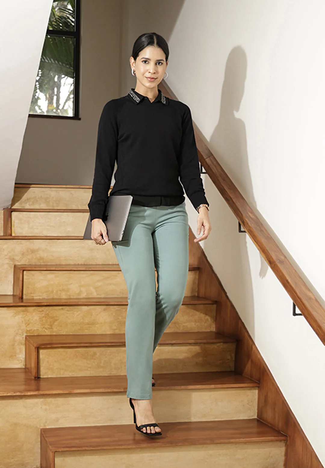 AM:PM Cotton Straight Pants