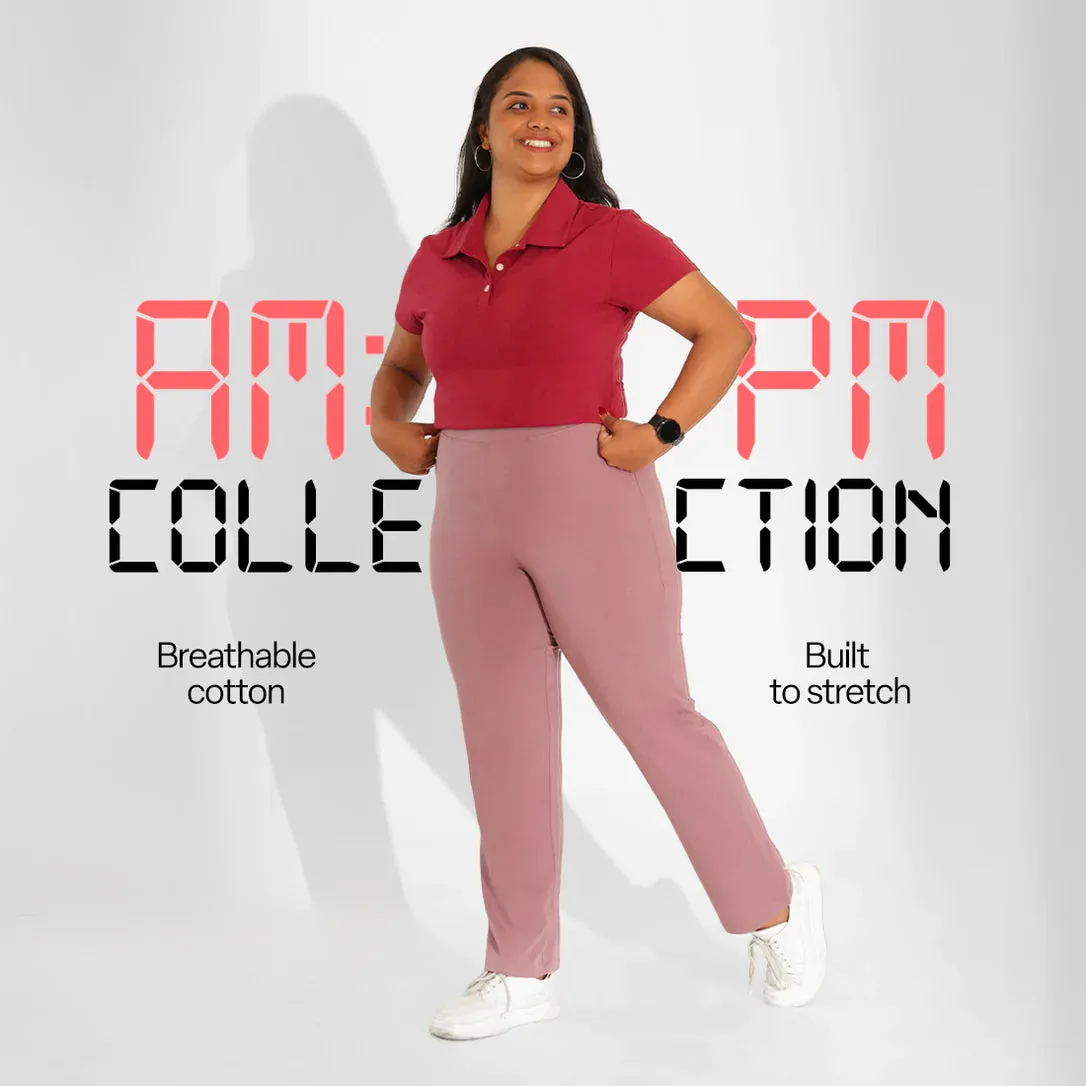 AM:PM Cotton Straight Pants