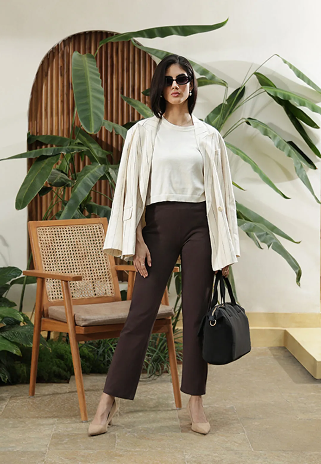 AM:PM Cotton Straight Pants