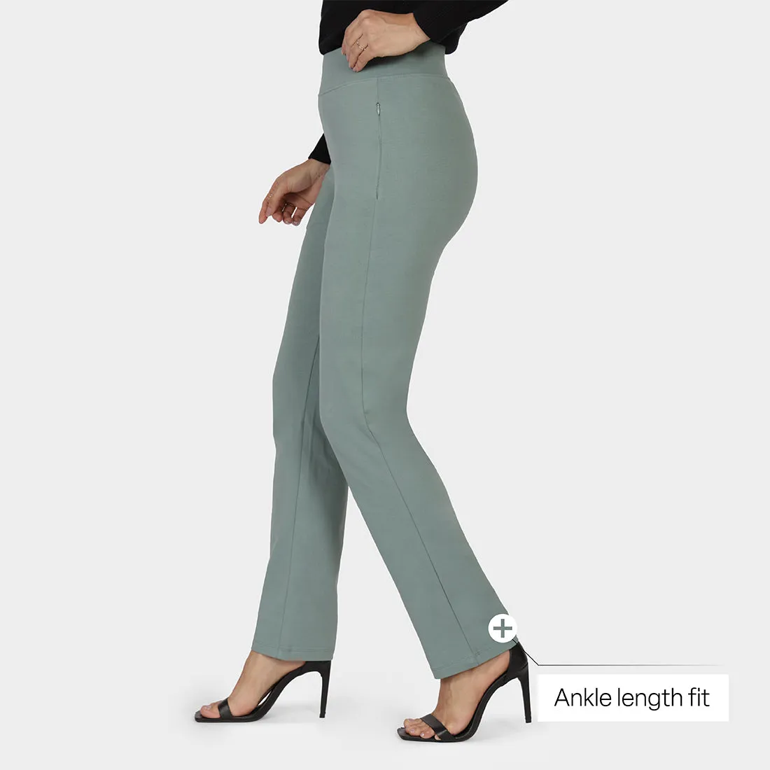 AM:PM Cotton Straight Pants