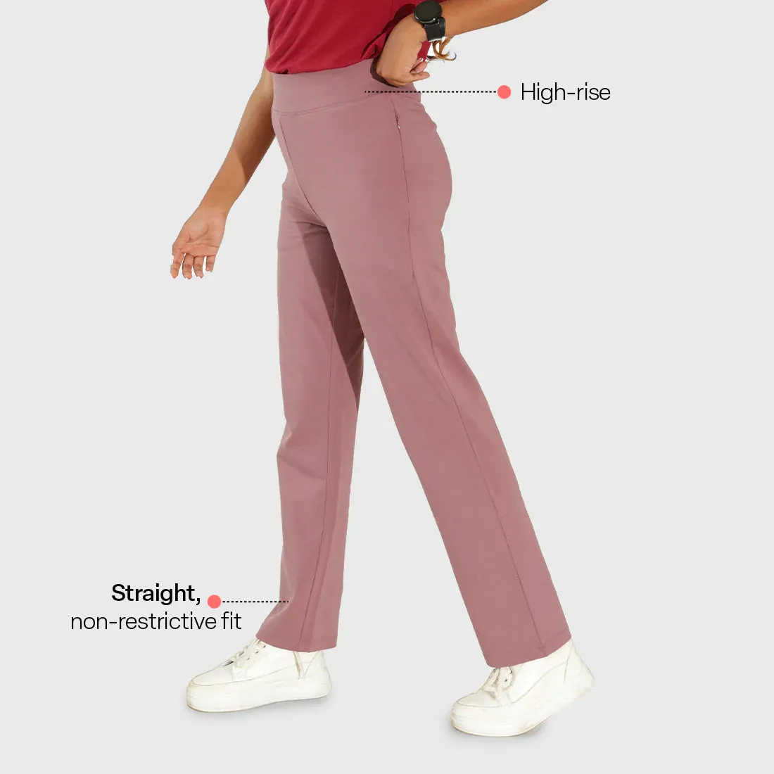 AM:PM Cotton Straight Pants