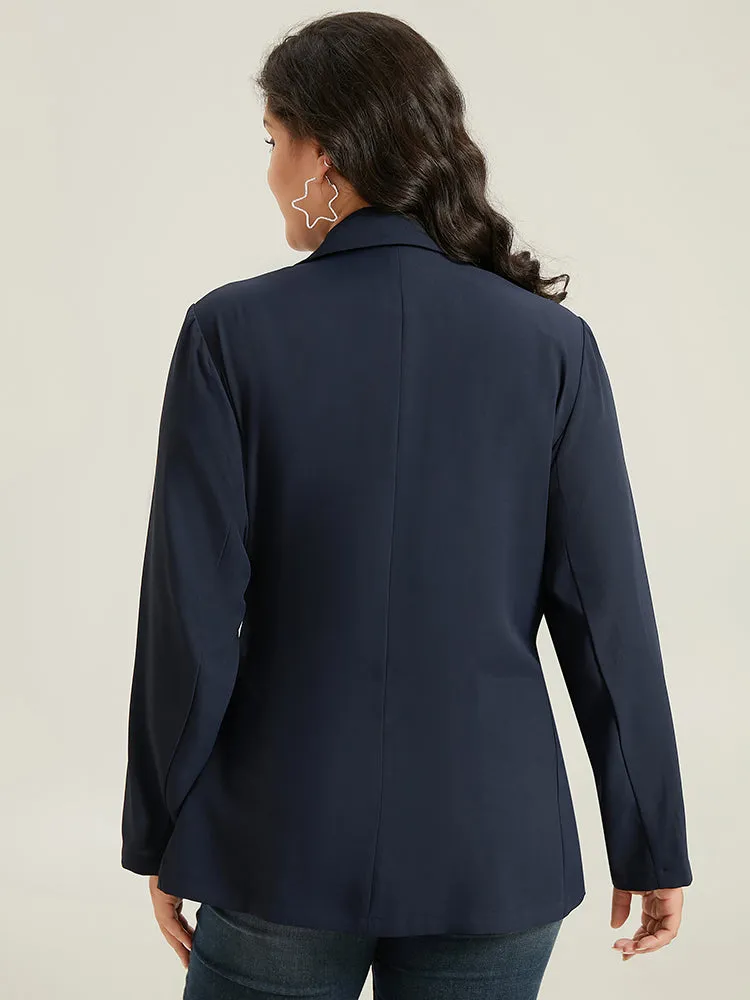 Anti-Wrinkle Suit Collar Knot Pocket Blazer