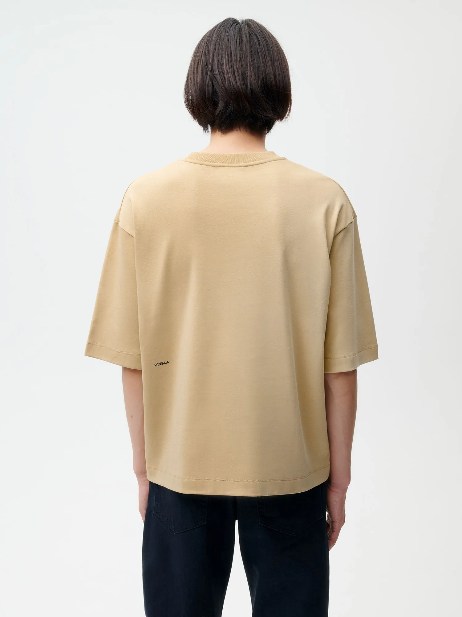 Archive Natural Dye Boxy T-shirt—chestnut beige