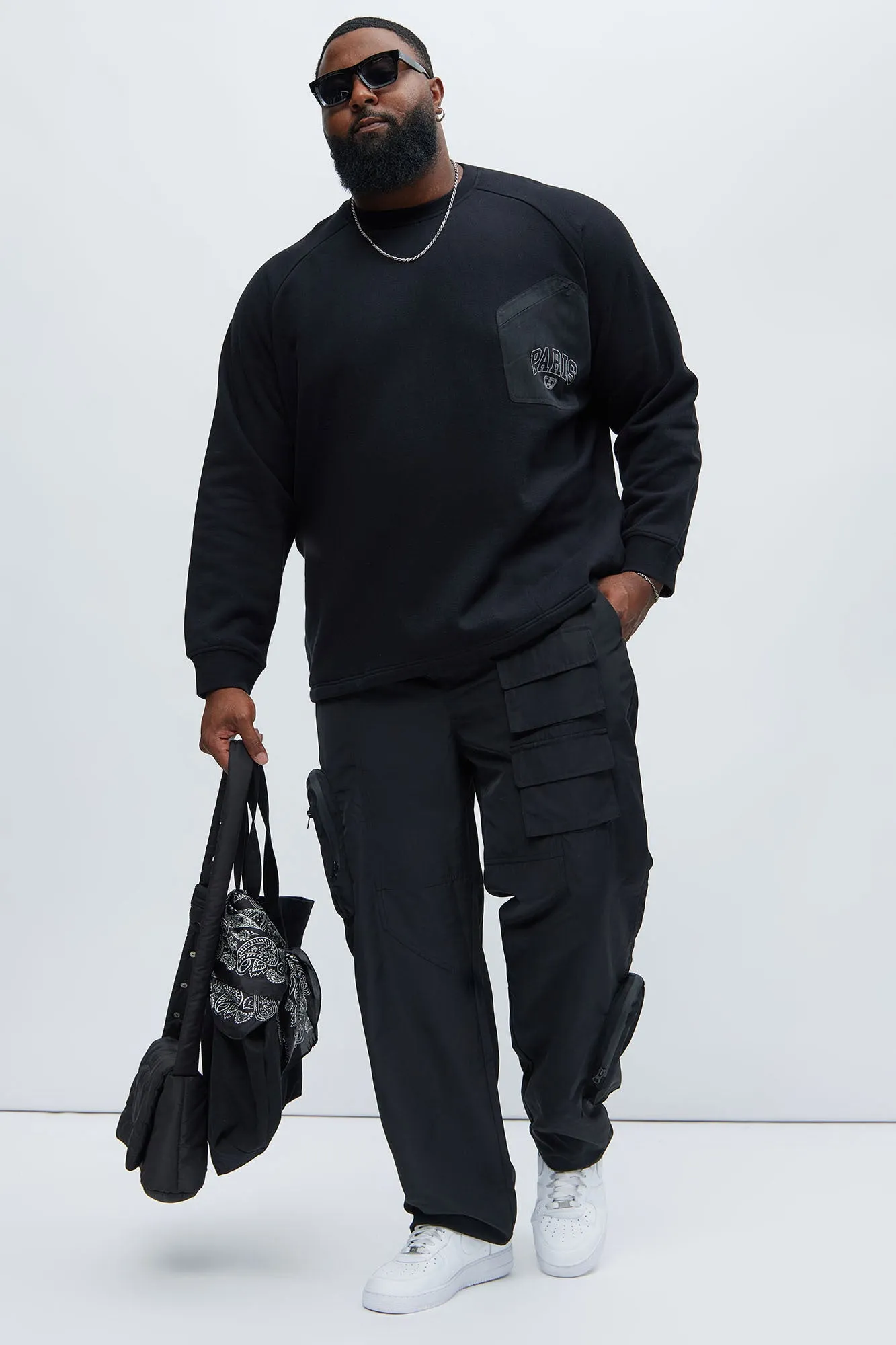 Ask About Me Cargo Pants - Black