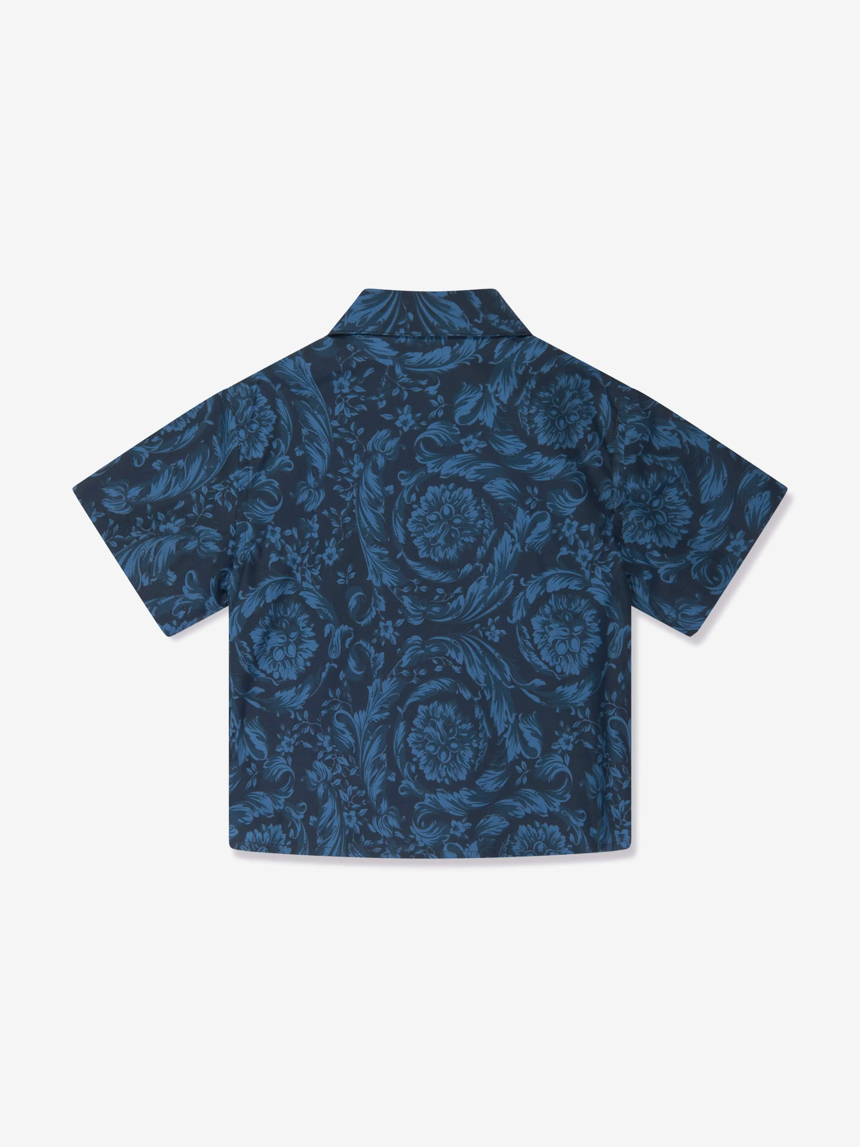 Baby Boys Barocco Shirt in Navy