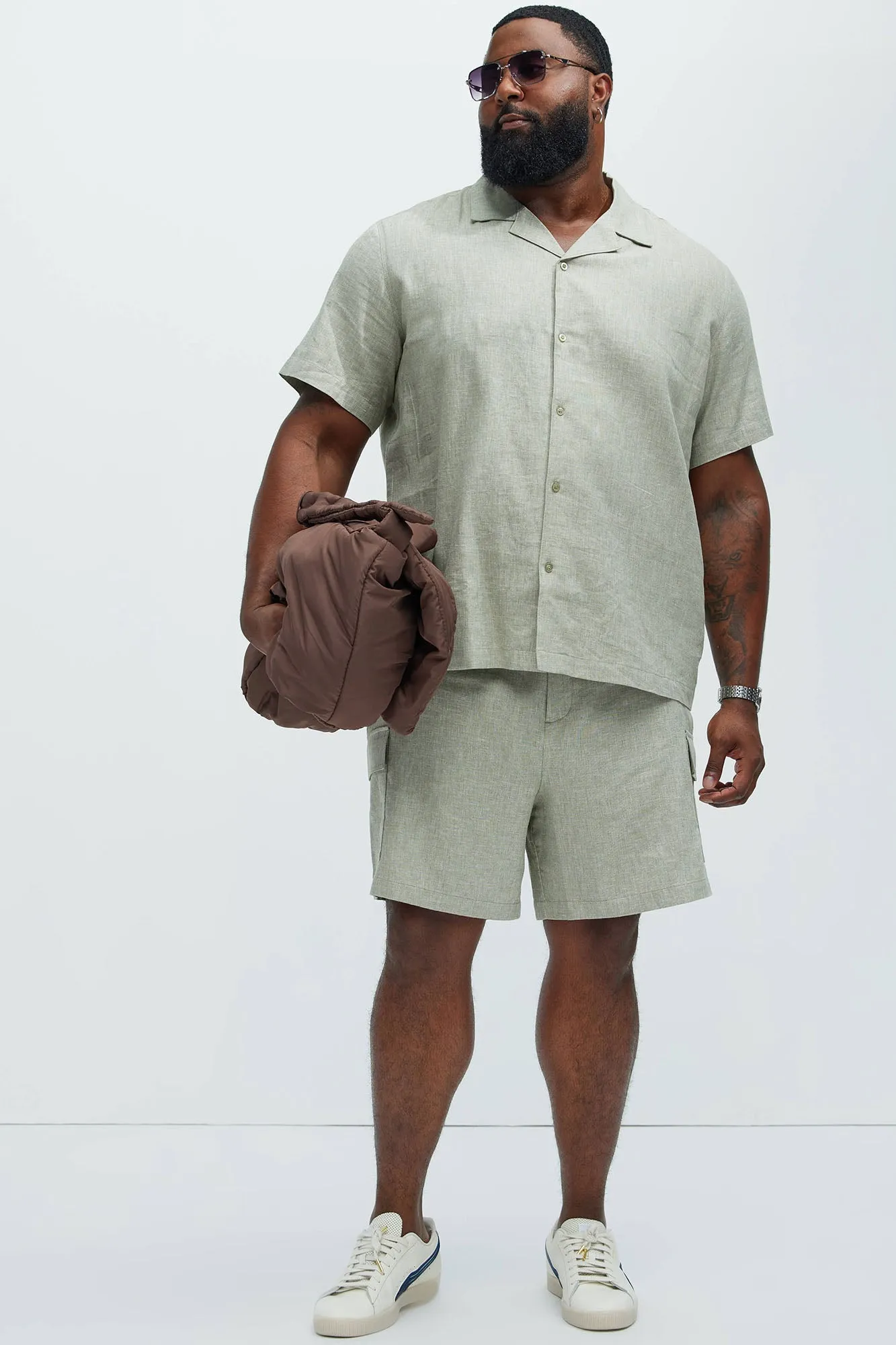 Bahamas Linen Shirt - Green