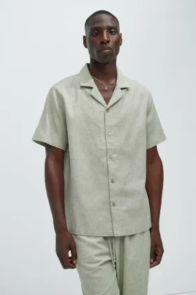 Bahamas Linen Shirt - Green