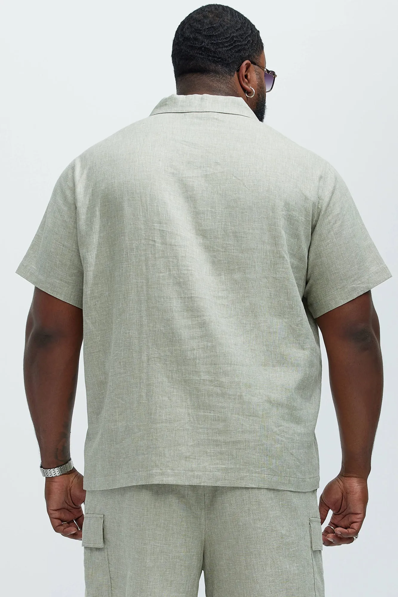 Bahamas Linen Shirt - Green