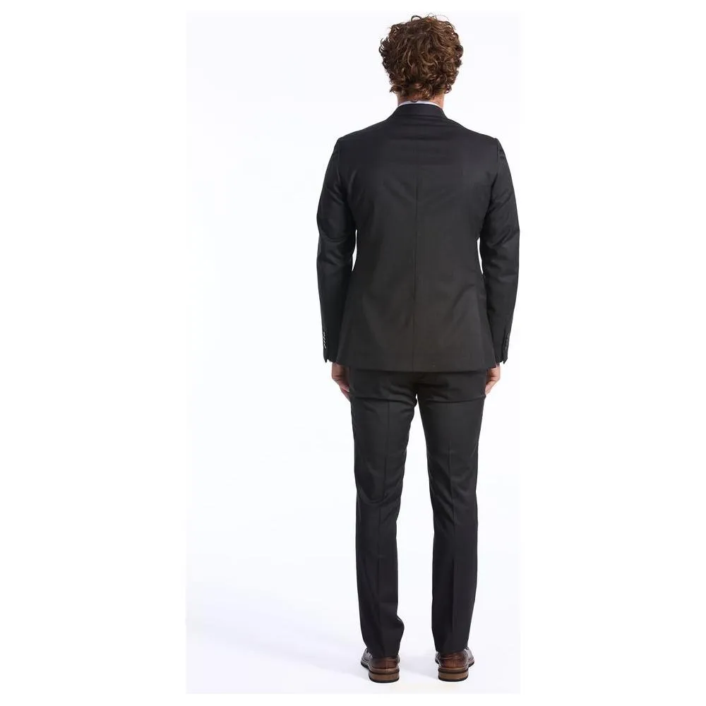 Baldinini Trend Gray Wool Suit