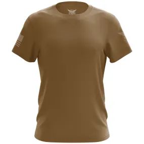 Basic - Coyote   Tan Short Sleeve Shirt