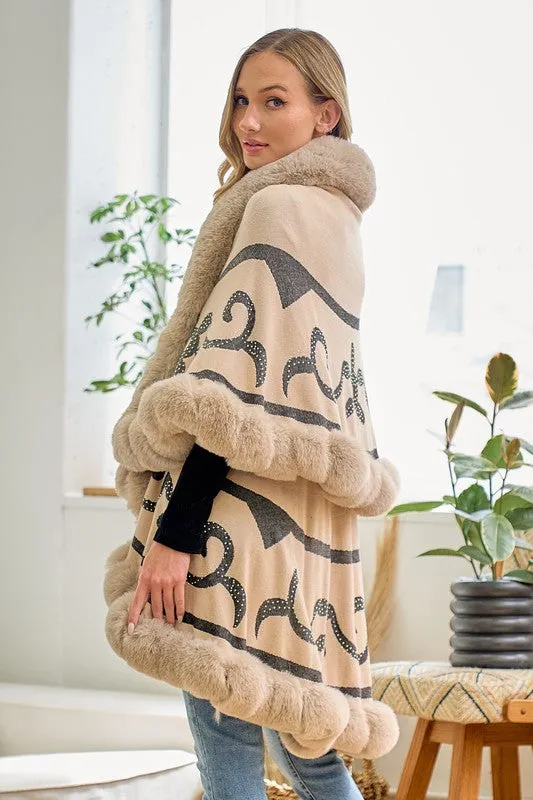 Beige Faux Fur Coat