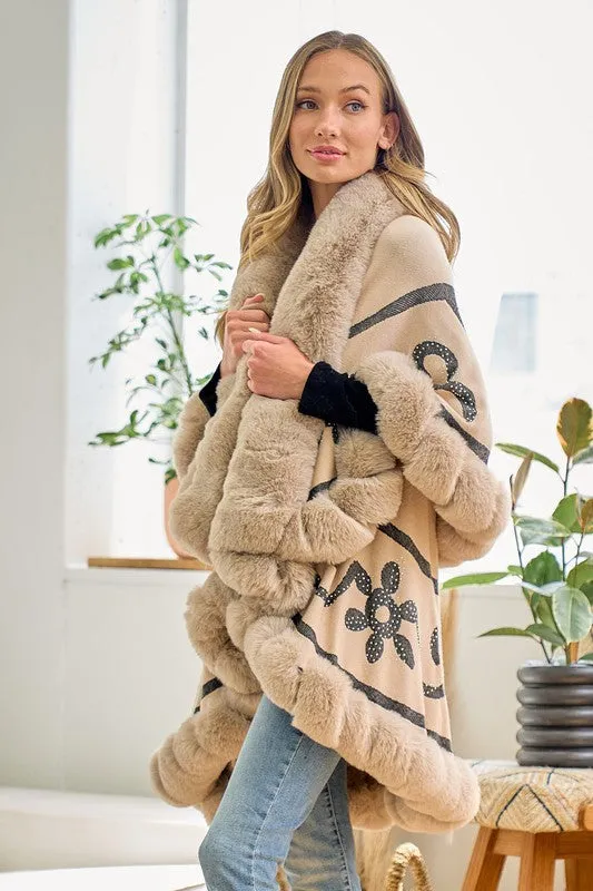 Beige Faux Fur Coat