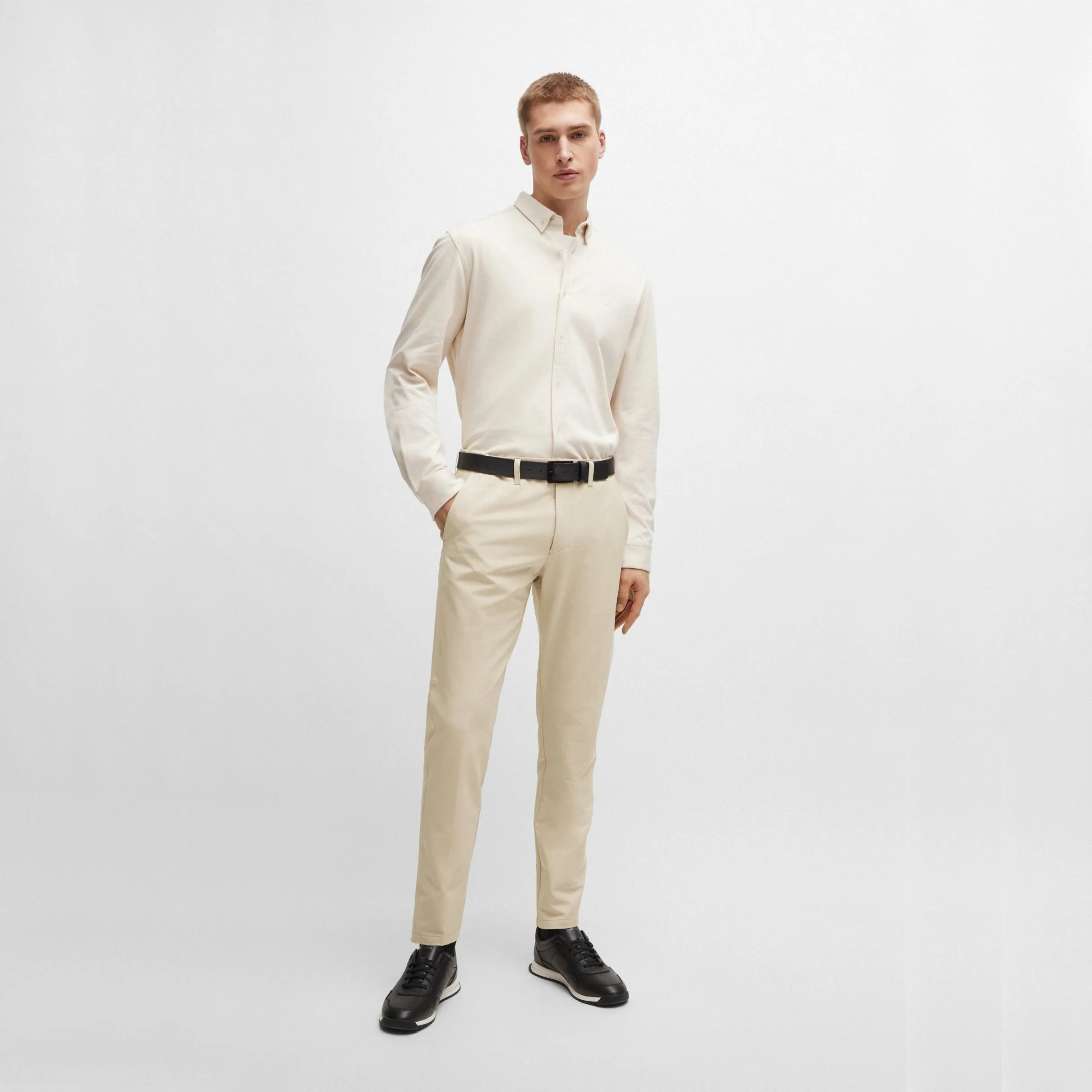 Boss Communter Slim Fit Golf Chino - Medium Beige