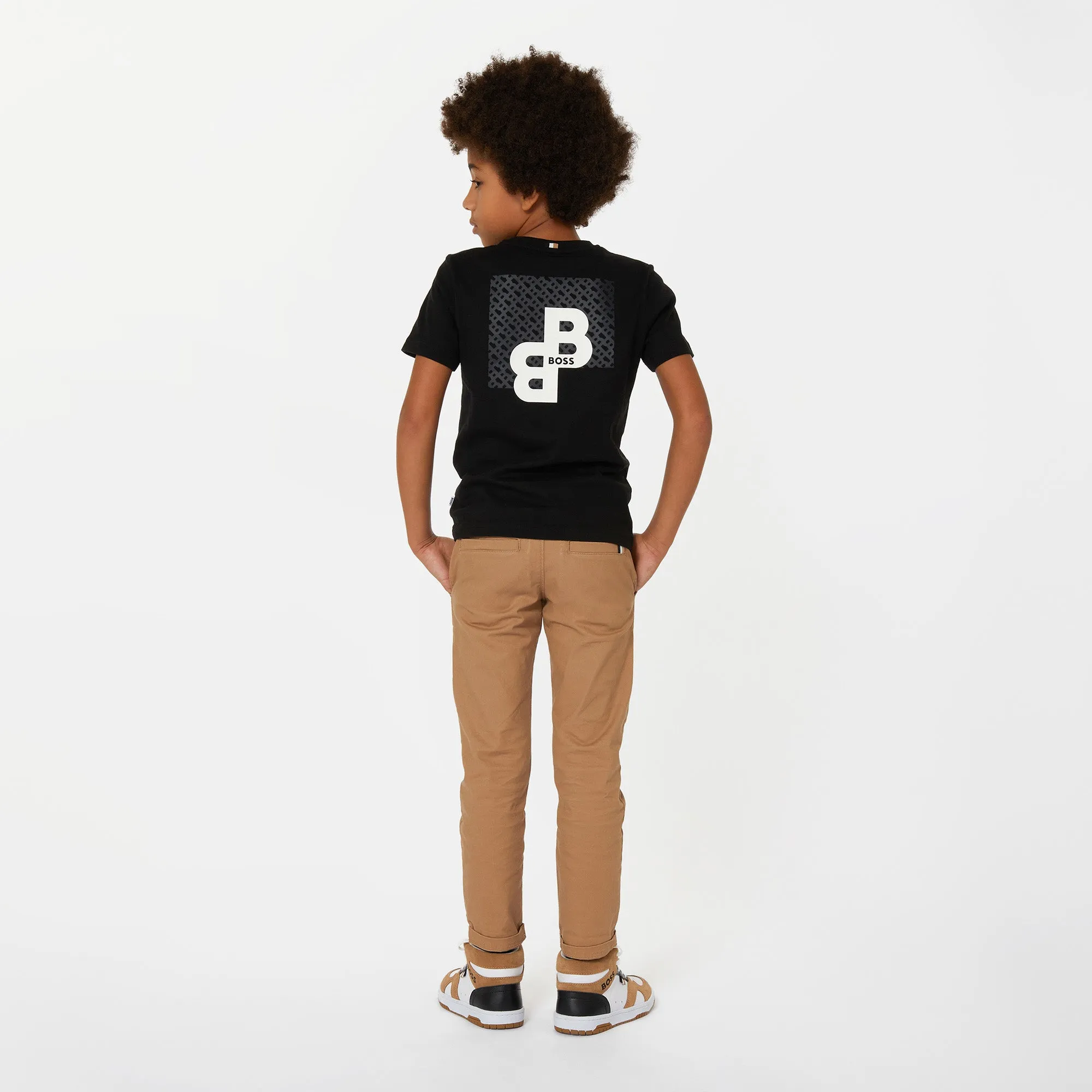 BOSS KIDSWEAR Beige Chino Trousers