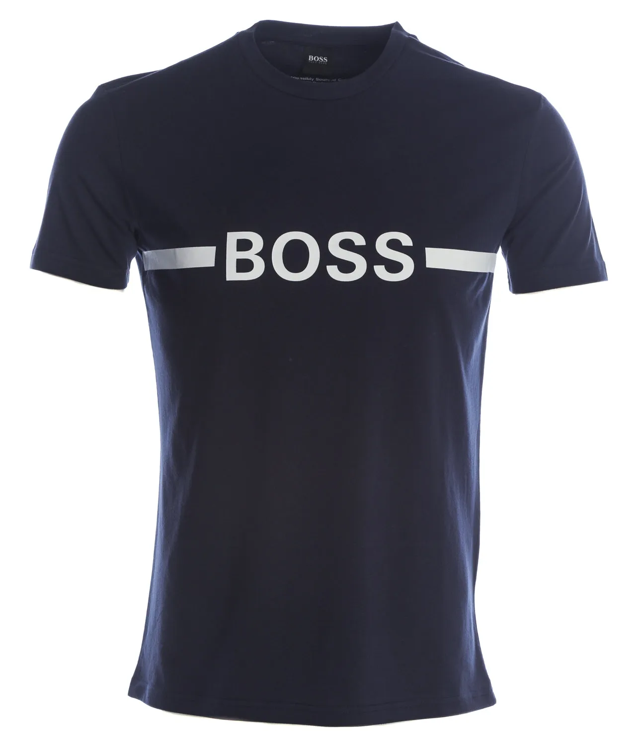 BOSS RN Slim Fit T Shirt in Navy