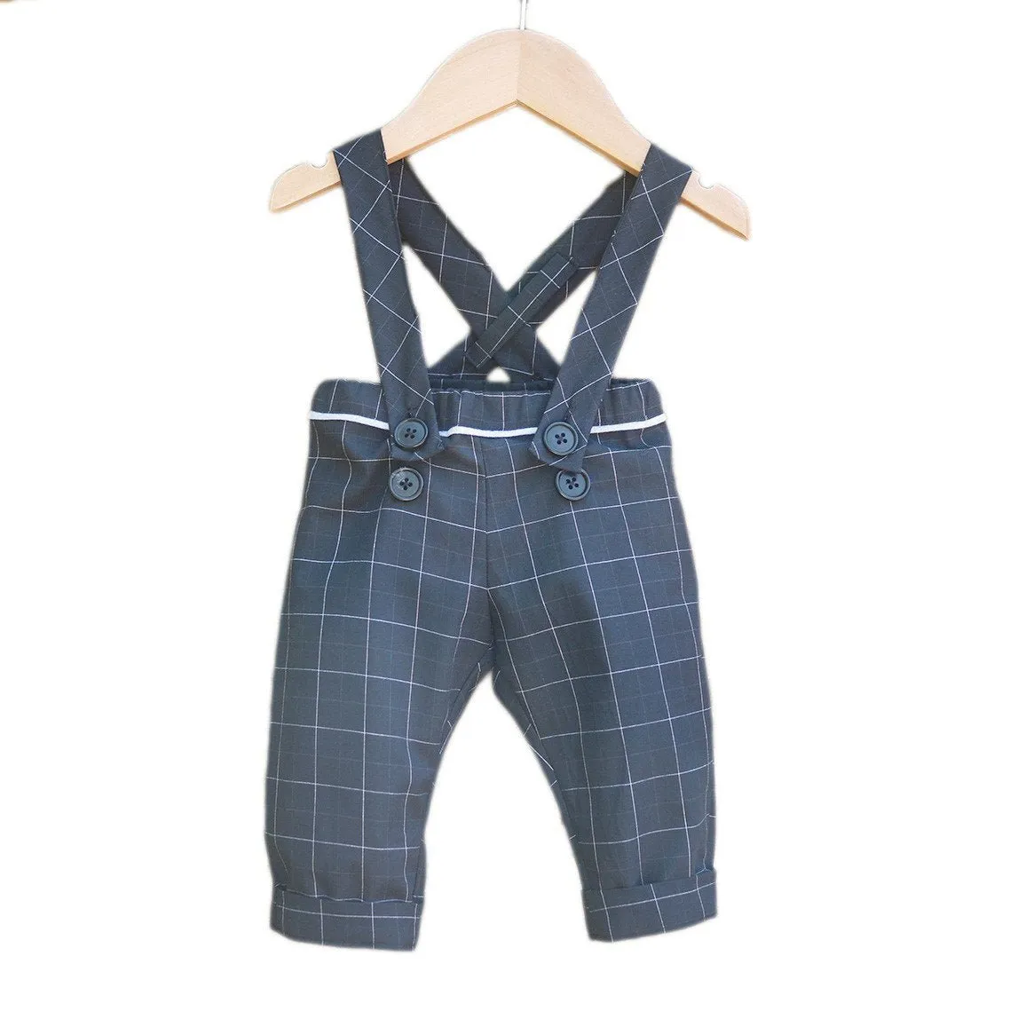 Brighton Pants/Shorty with Shoulder Straps Sewing Pattern - Baby 6m/4y - Ikatee