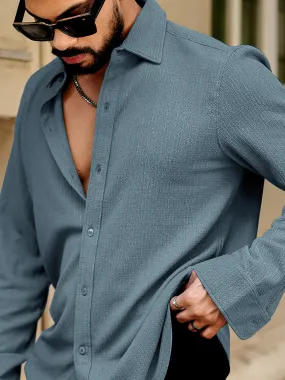 Bubble Blue Full Sleeve Shirt