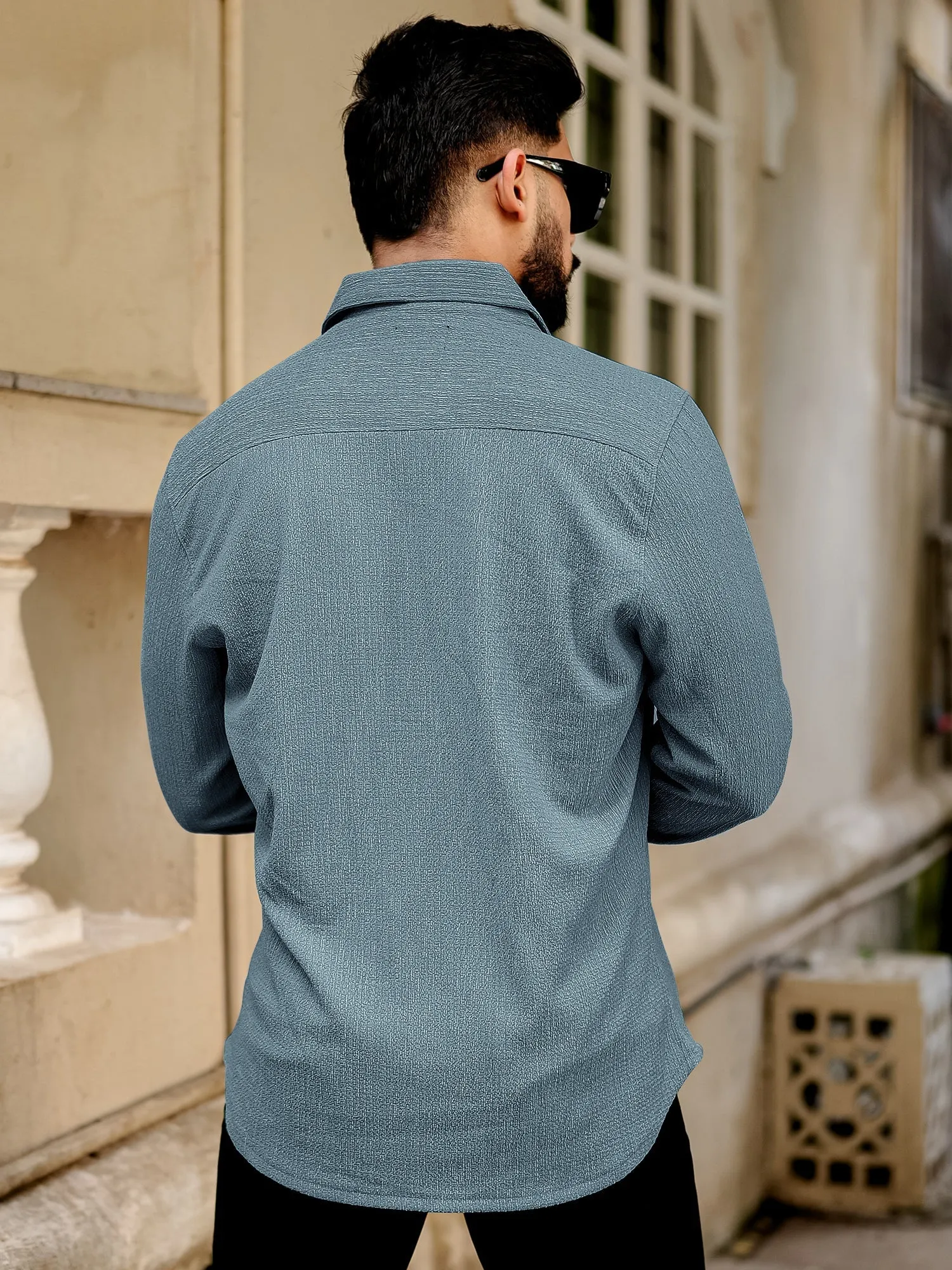 Bubble Blue Full Sleeve Shirt