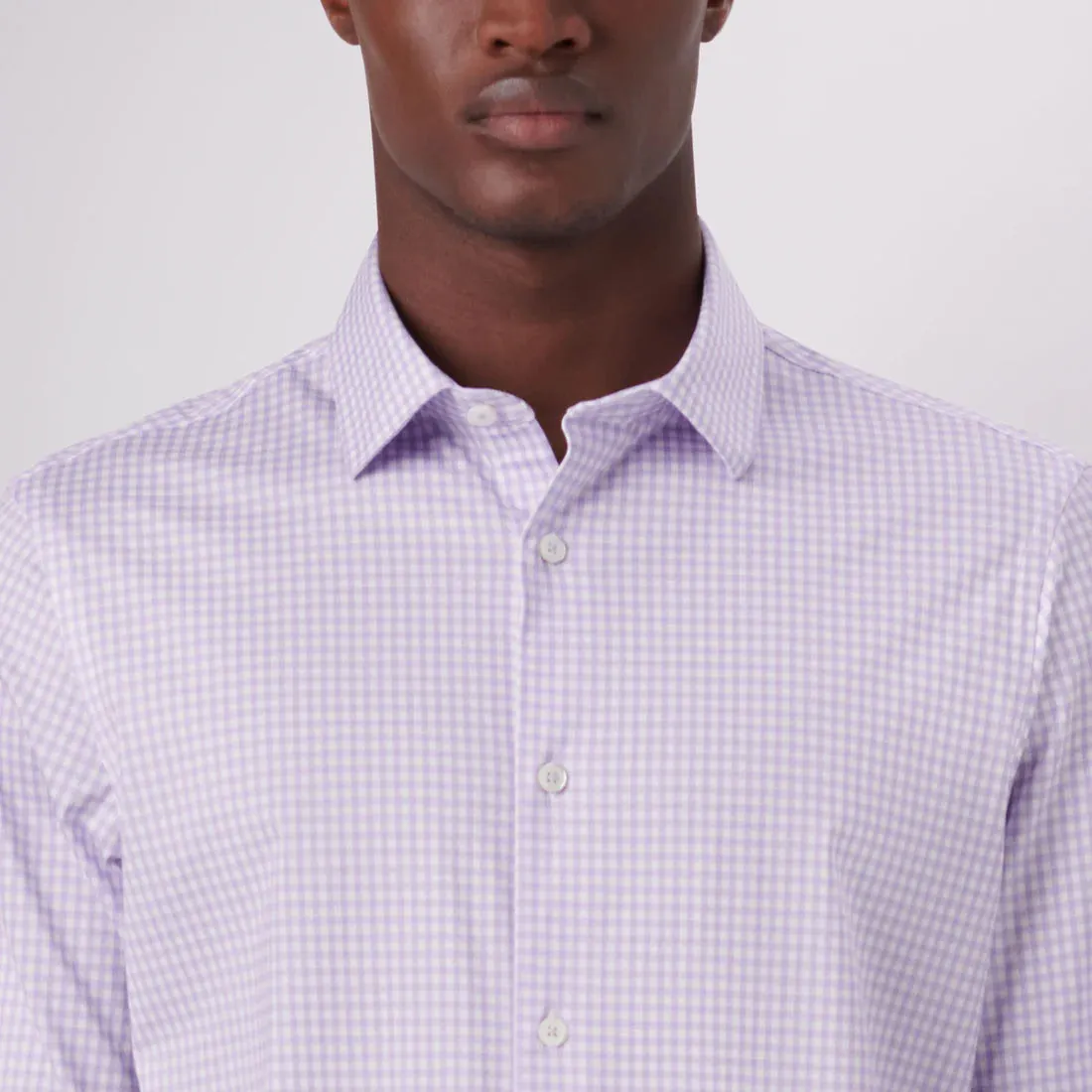 Bugatchi James Gingham Check Print Ooohcotton Shirt