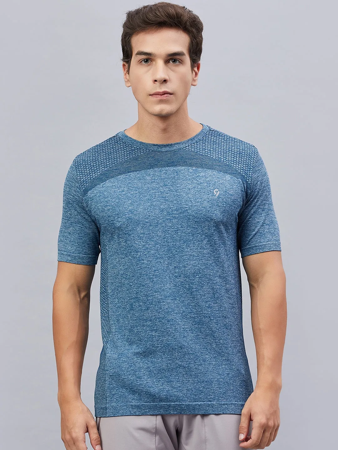 C9 Airwear Men's Seamless Moisture-Wicking Sports T-Shirt - Grey