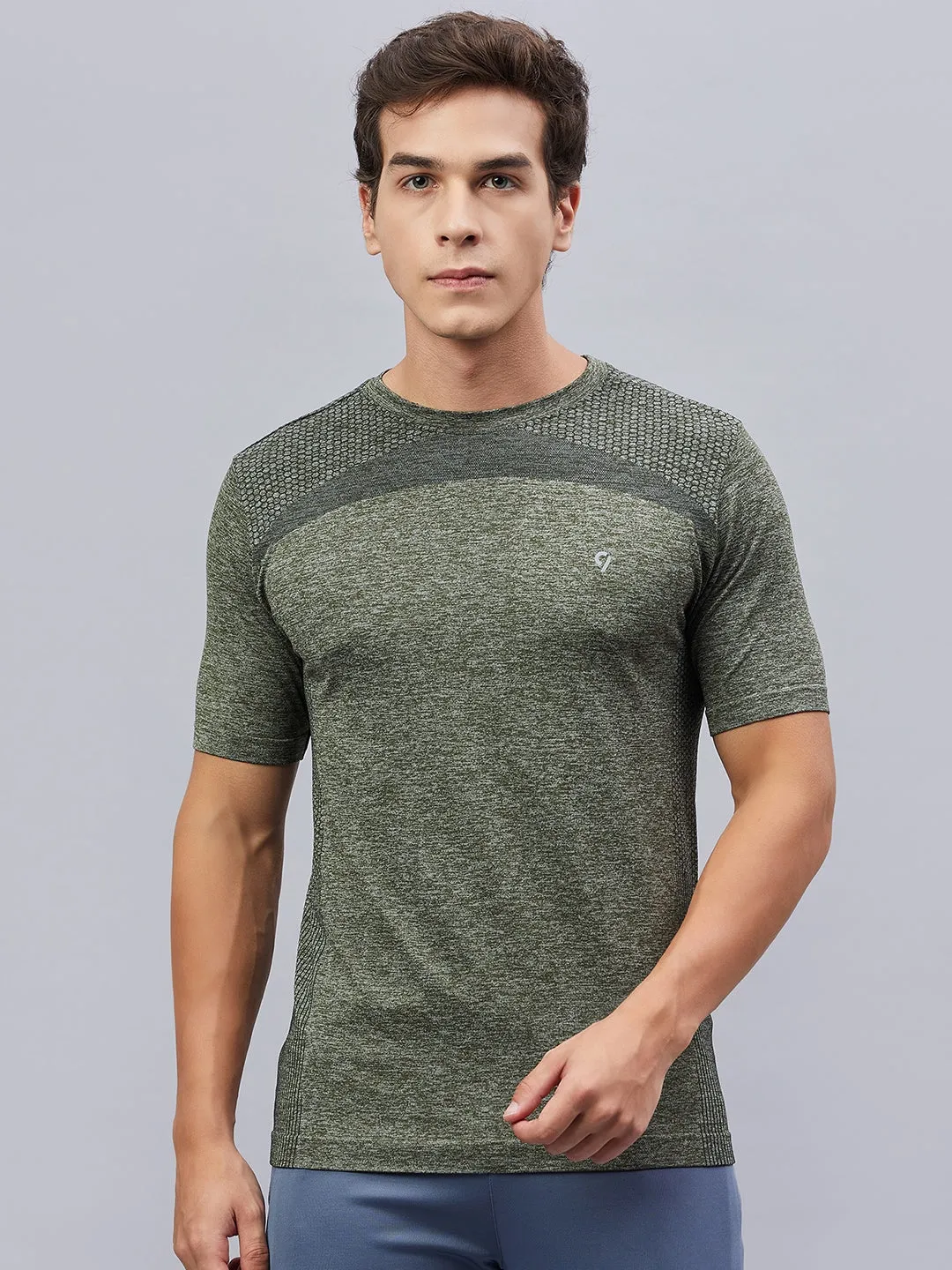 C9 Airwear Men's Seamless Moisture-Wicking Sports T-Shirt - Grey