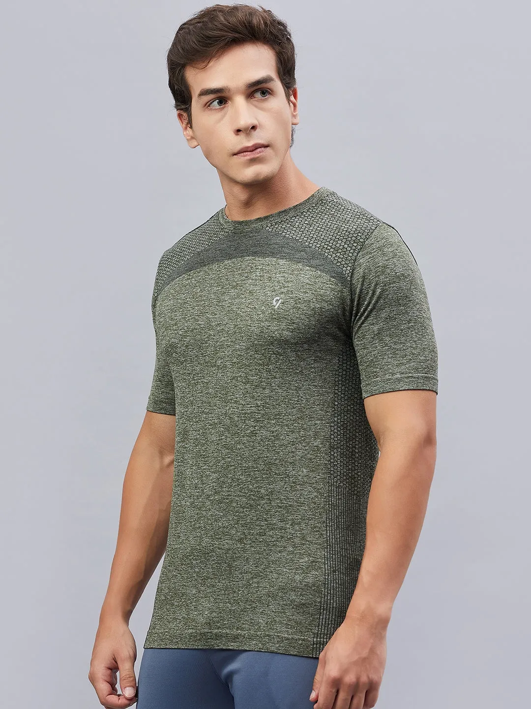 C9 Airwear Men's Seamless Moisture-Wicking Sports T-Shirt - Grey