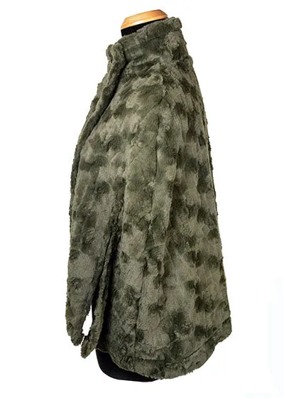 Capelet - Cuddly Faux Fur in Army Green (Two Left!)