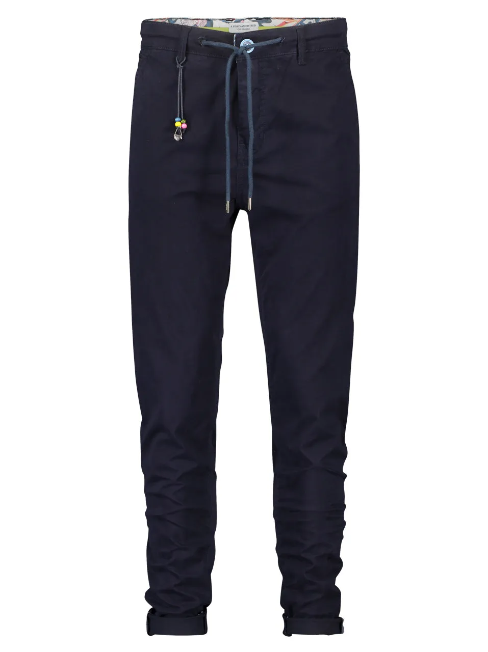 Casual Chino - Peached Twill - Drawsting/Zip Fly - Navy