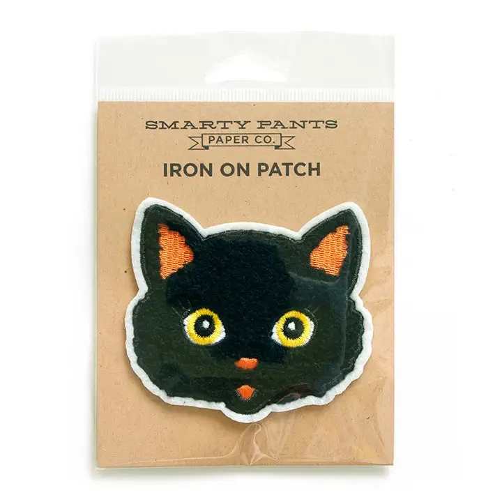 Chenille Black Cat Patch