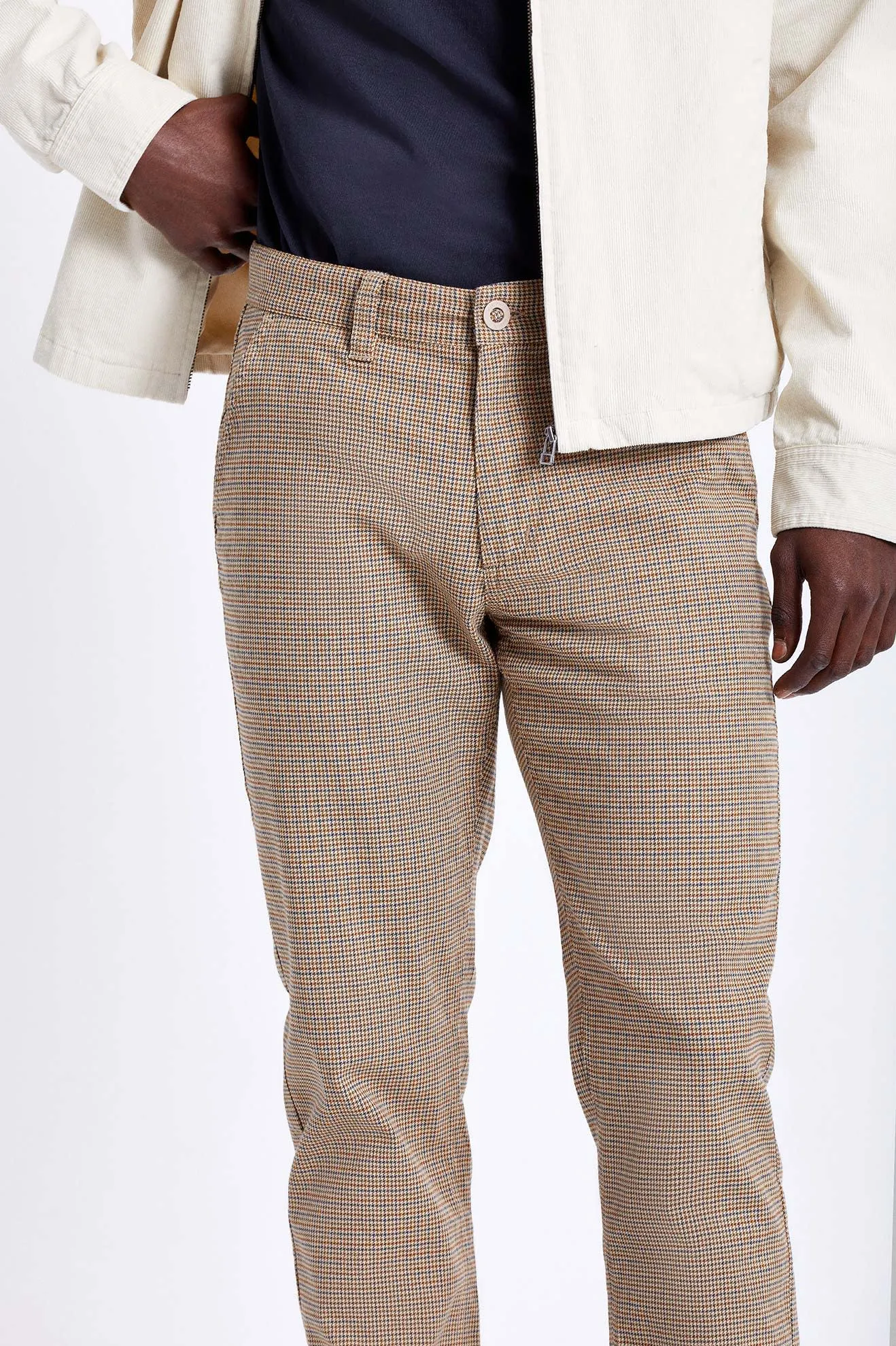 Choice Chino Pant - Vanilla Houndstooth