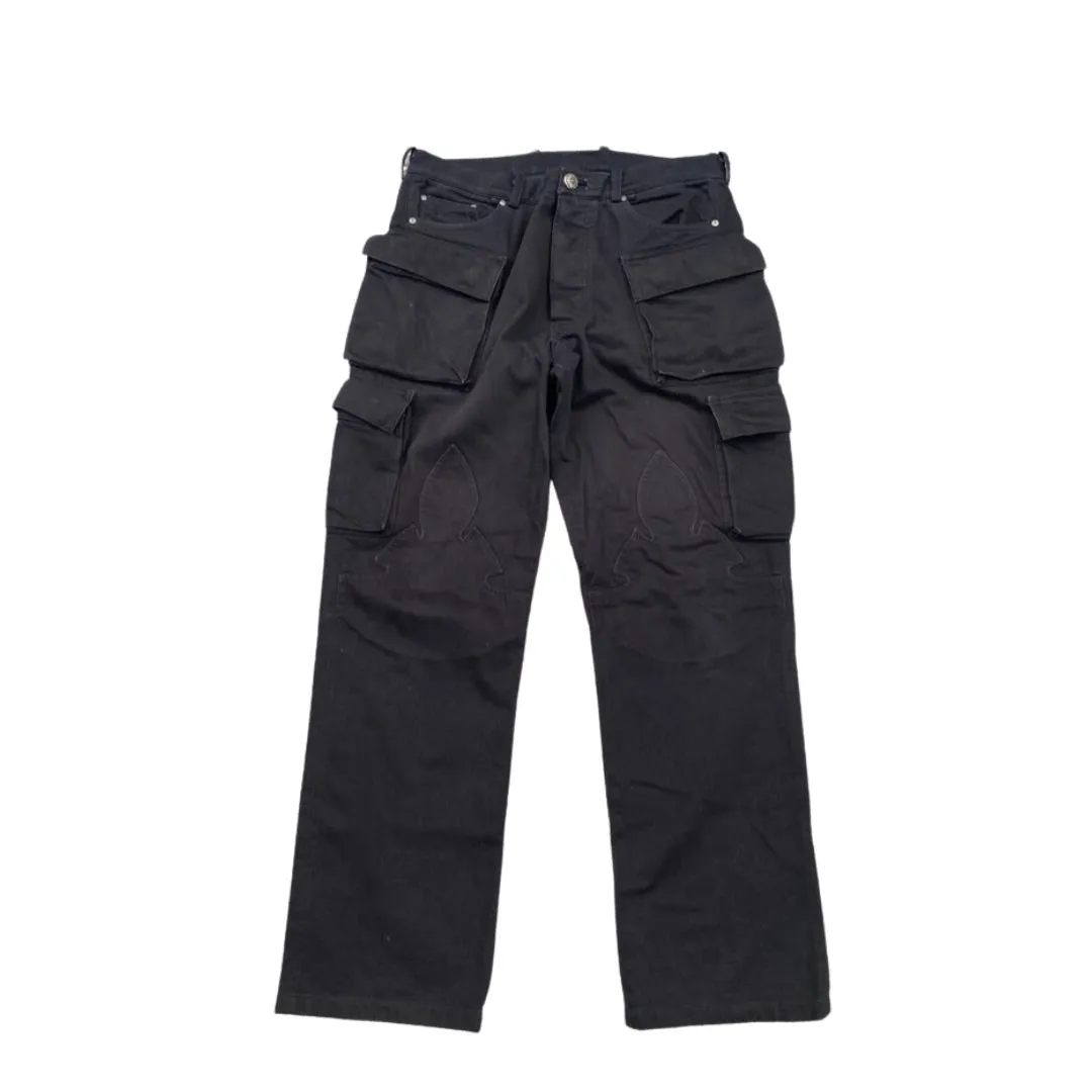 CHROME HEARTS FATIGUE CARGO PANTS BLACK