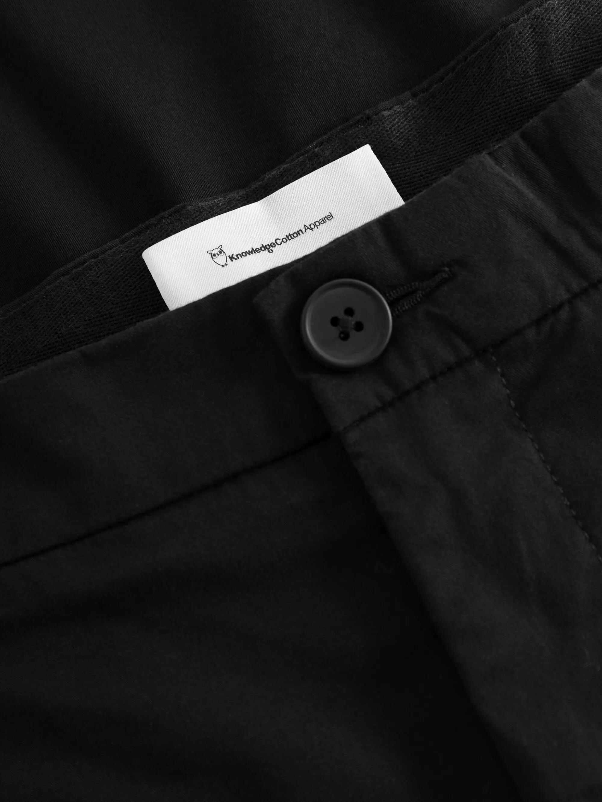 CHUCK regular chino poplin pant - Black Jet