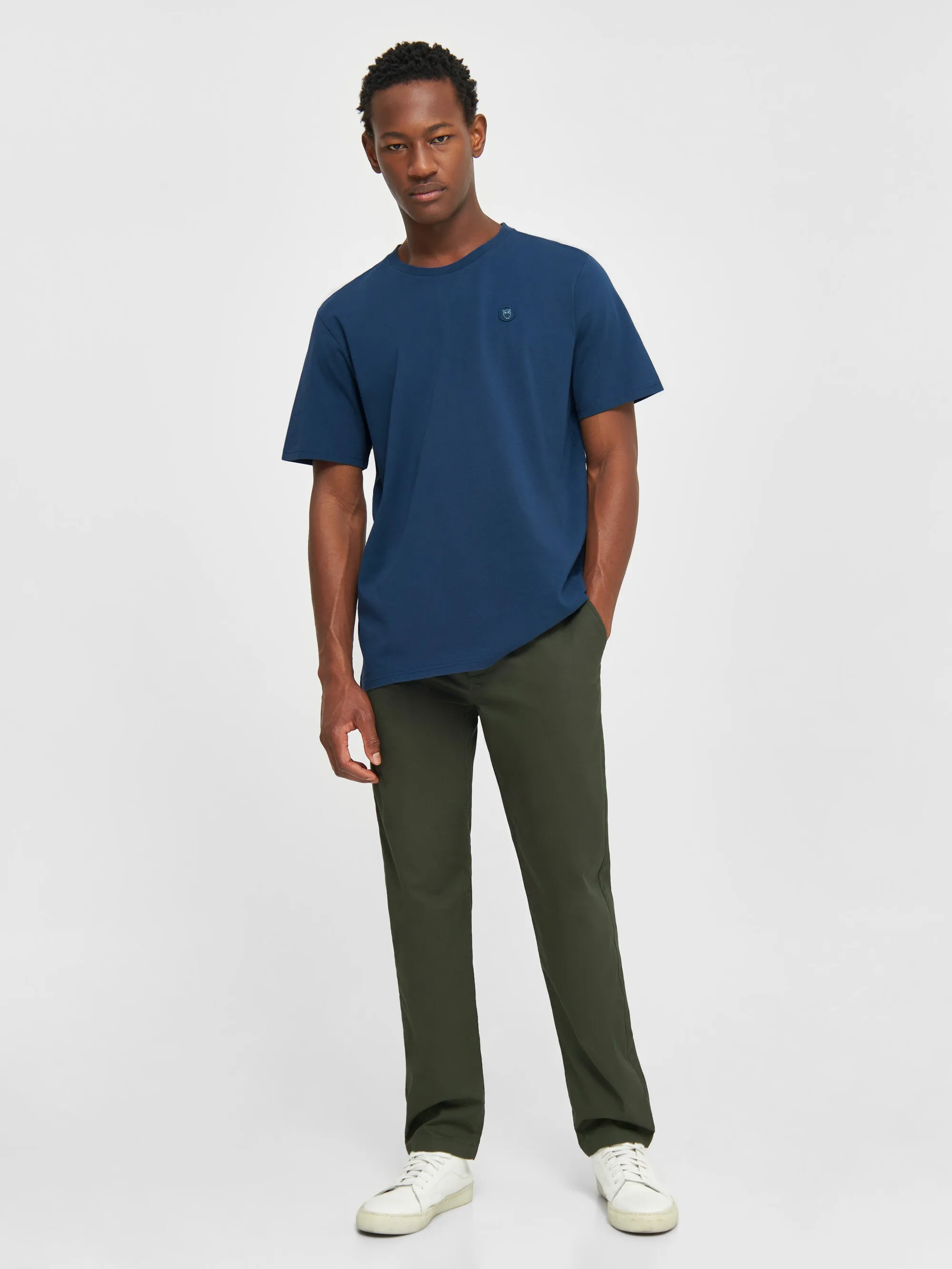 CHUCK regular chino poplin pant - Forrest Night