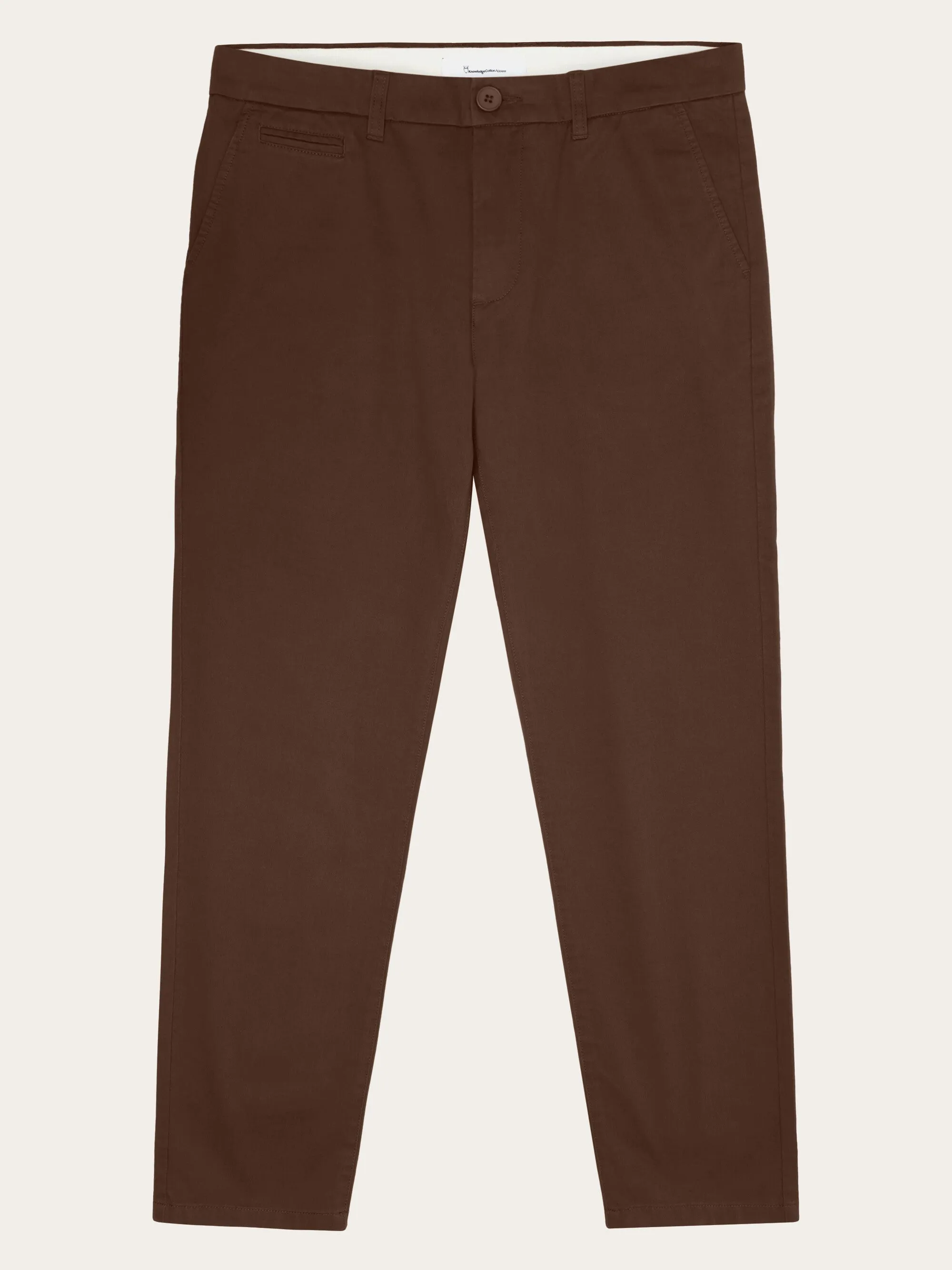 CHUCK regular twill chino pants - Demitasse (brown)