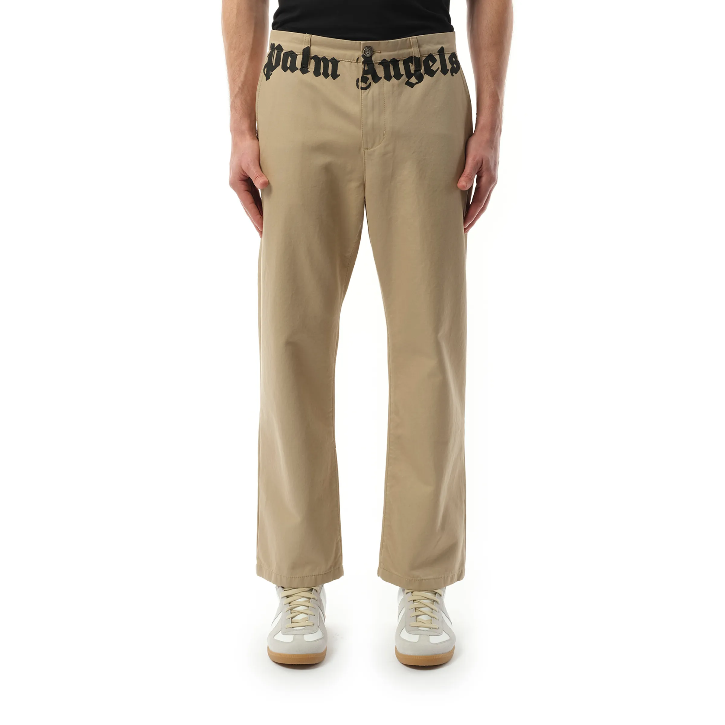 Classic Logo Chino Pants in Hazelnut/Off White