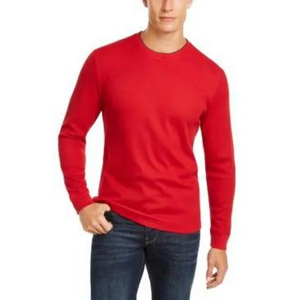 Club Room Mens Thermal Crewneck Shirt