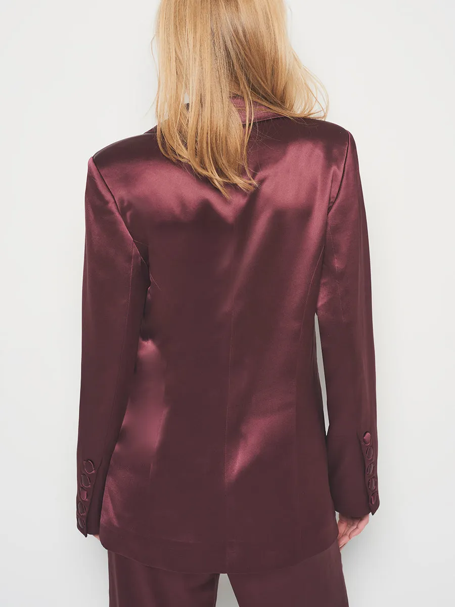 COLLINS SATIN BOYFRIEND BLAZER