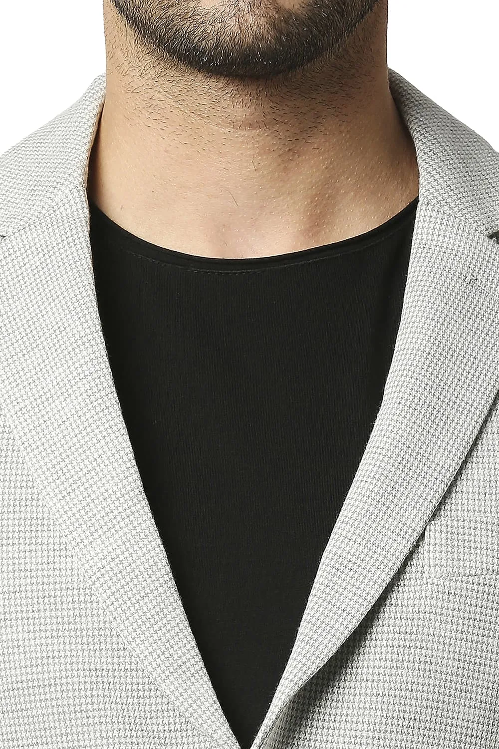 Comfort Fit Hounds Tooth Knit Blazers