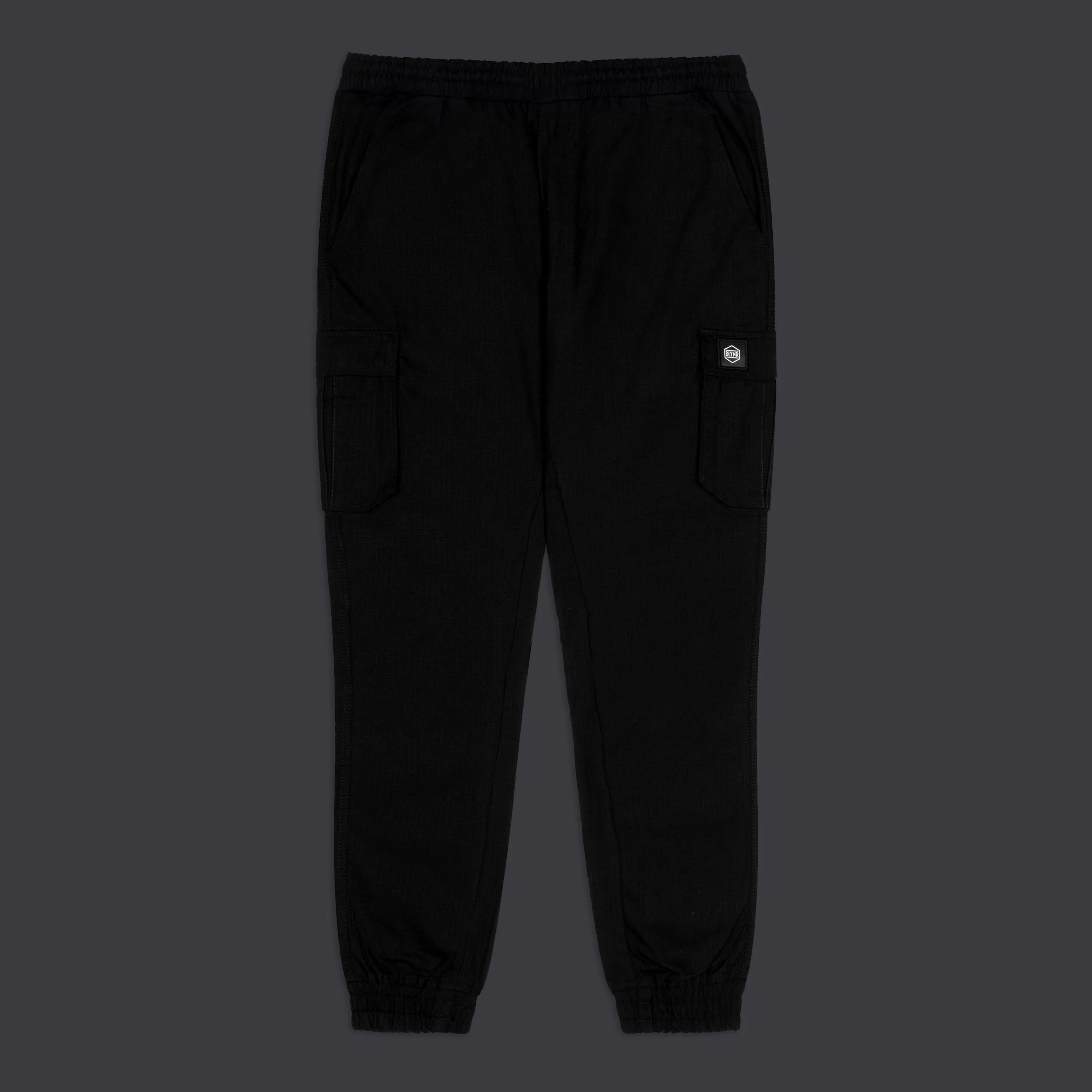 Cotton Ripstop Easy Cargo Pants Black