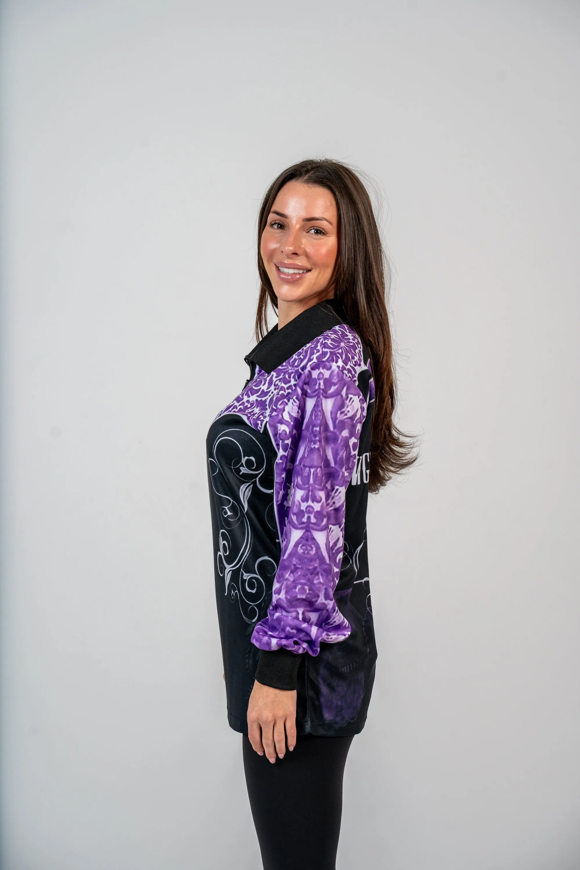 Cowgirl Tough Purple Fishing Shirt - Quick Dry & UV Rated