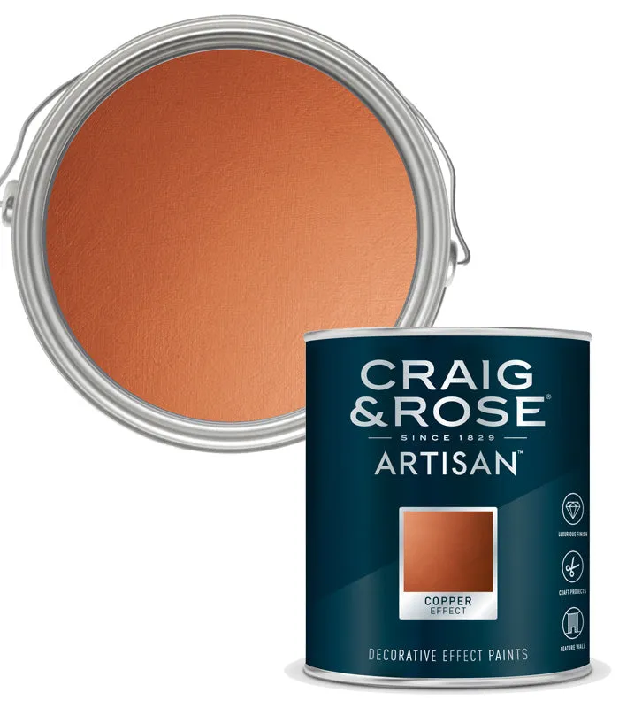 Craig and Rose Artisan Copper Effect Paints