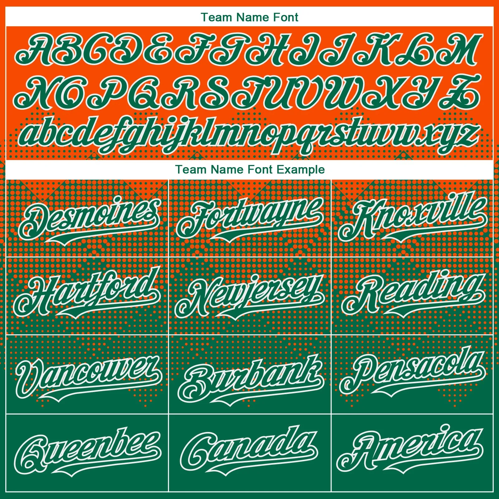 Custom Orange Kelly Green-White Gradient Square Shape 3D Pattern Design Bomber Full-Snap Varsity Letterman Hoodie Jacket