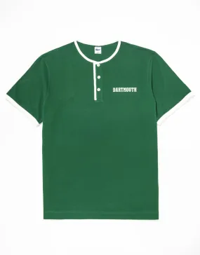 DARTMOUTH PIQUE HENLEY SHIRT - GREEN