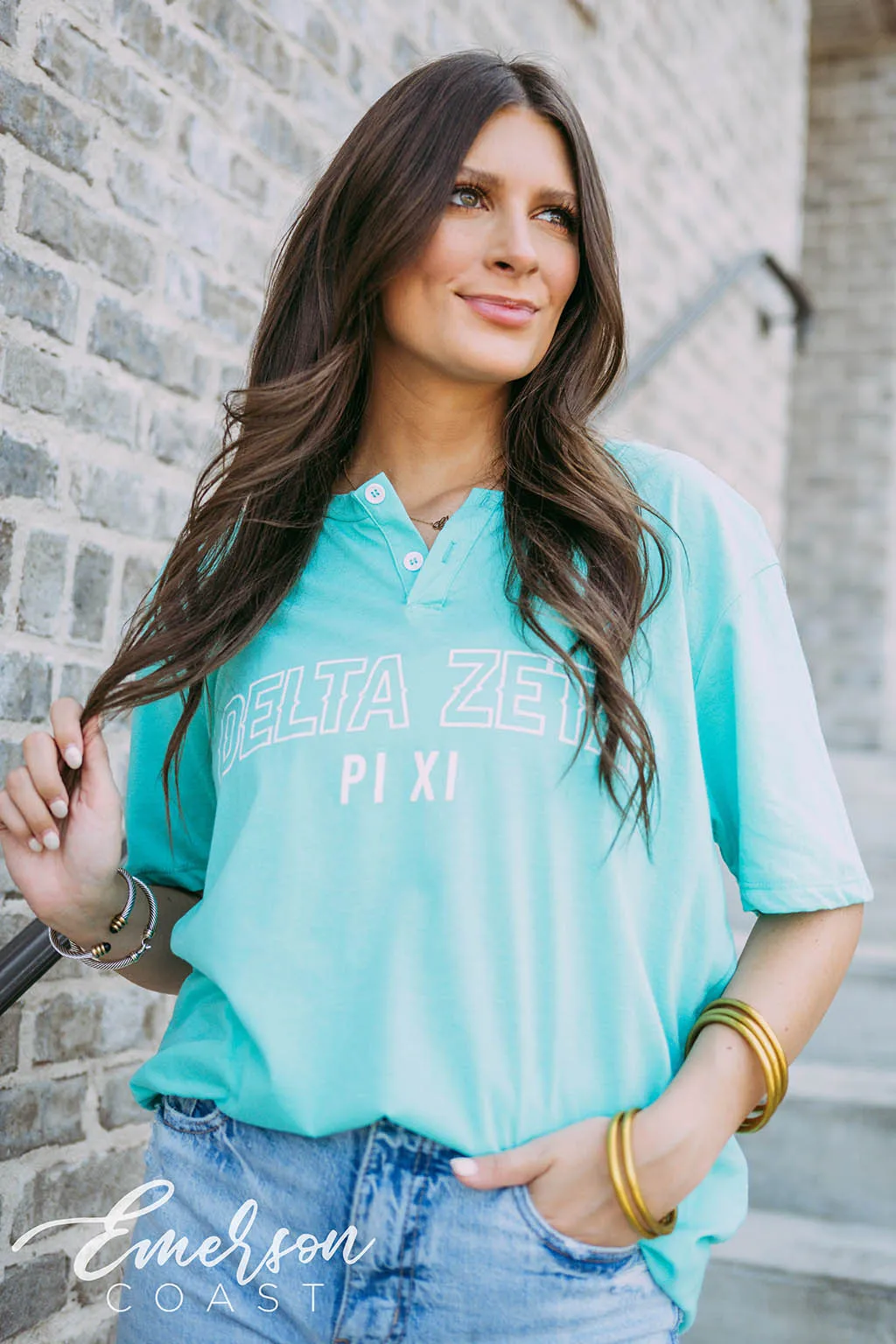 Delta Zeta PR Simple Henley