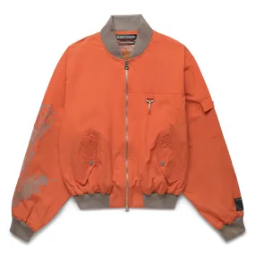 DESERT MARIGOLD EMBROIDERED NYLON BOMBER JACKET